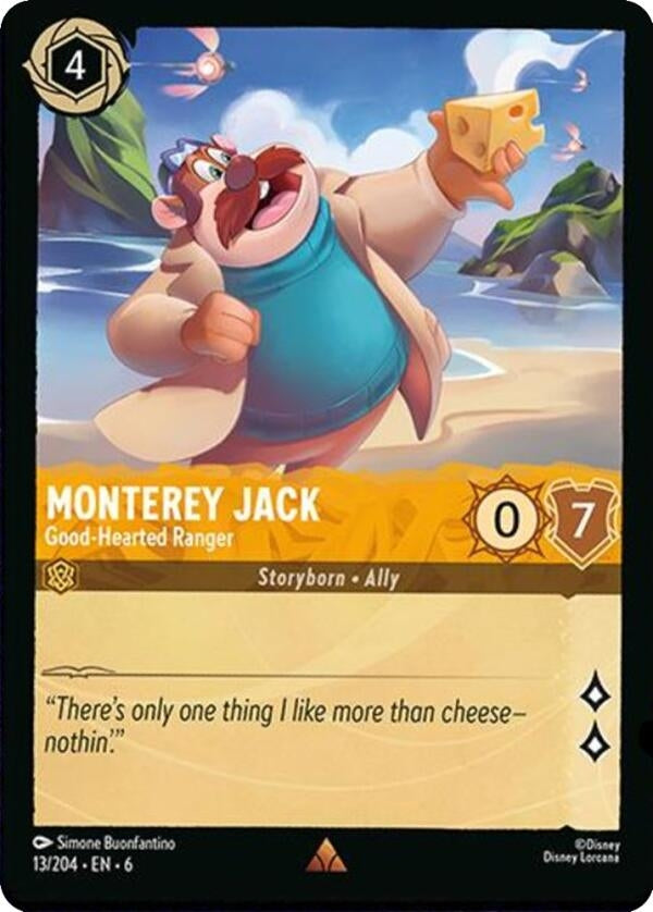Image for Monterey Jack - Good-Hearted Ranger (13/204) (Azurite Sea) - Disney Lorcana