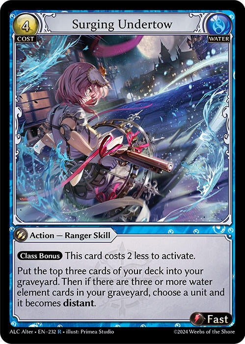 Image for Surging Undertow (232) (Alchemical Revolution Alter Edition) - Grand Archive TCG