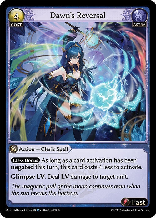 Image for Dawn's Reversal (218) (Alchemical Revolution Alter Edition) - Grand Archive TCG