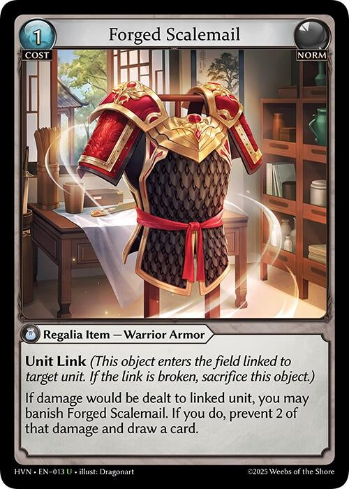 Image for Forged Scalemail (013) (Abyssal Heaven) - Grand Archive TCG