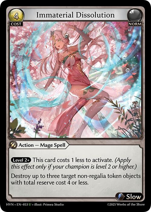 Image for Immaterial Dissolution (053) (Abyssal Heaven) - Grand Archive TCG