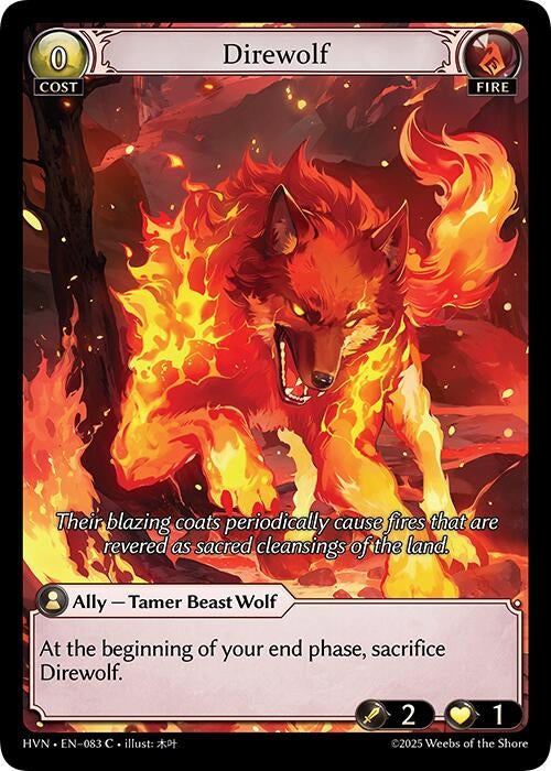Image for Direwolf (083) (Abyssal Heaven) - Grand Archive TCG