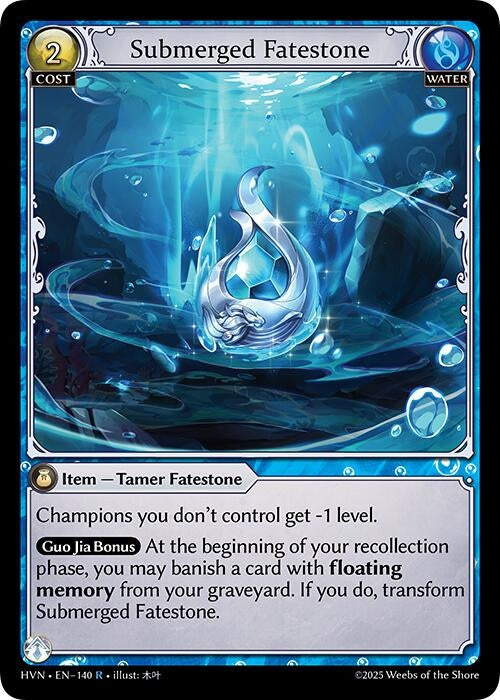 Image for Submerged Fatestone // Commanding Sea Titan (140) (Abyssal Heaven) - Grand Archive TCG