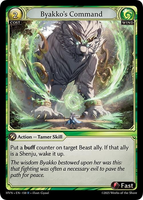 Image for Byakko's Command (150) (Abyssal Heaven) - Grand Archive TCG