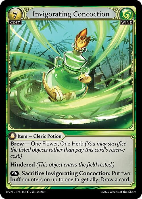 Image for Invigorating Concoction (158) (Abyssal Heaven) - Grand Archive TCG