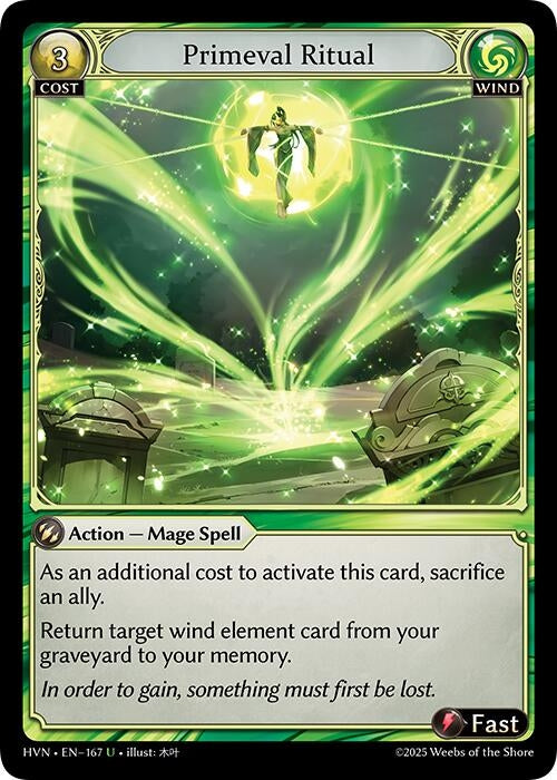 Image for Primeval Ritual (167) (Abyssal Heaven) - Grand Archive TCG