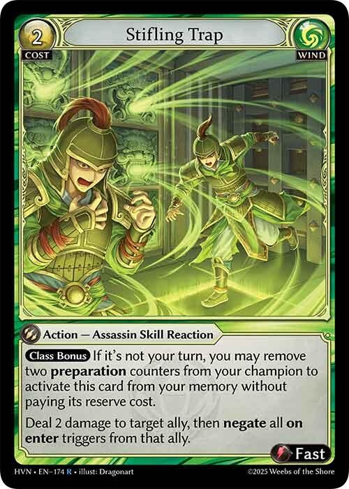 Image for Stifling Trap (174) (Abyssal Heaven) - Grand Archive TCG