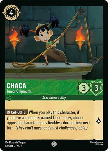 Image for Chaca - Junior Chipmunk (88/204) (Reign of Jafar) - Disney Lorcana