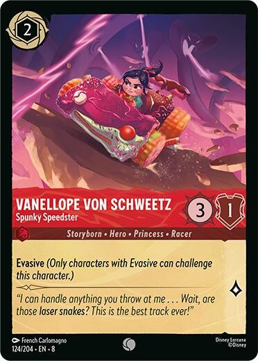 Image for Vanellope Von Schweetz - Spunky Speedster (124/204) (Reign of Jafar) - Disney Lorcana
