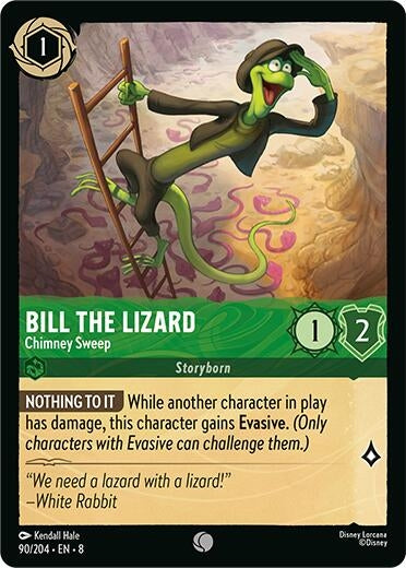 Image for Bill the Lizard - Chimney Sweep (90/204) (Reign of Jafar) - Disney Lorcana