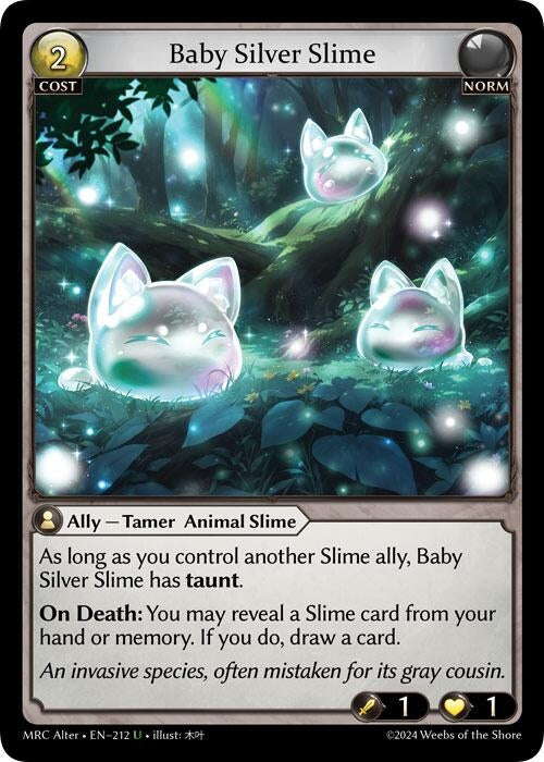Image for Baby Silver Slime (212) (Mercurial Heart Alter Edition) - Grand Archive TCG