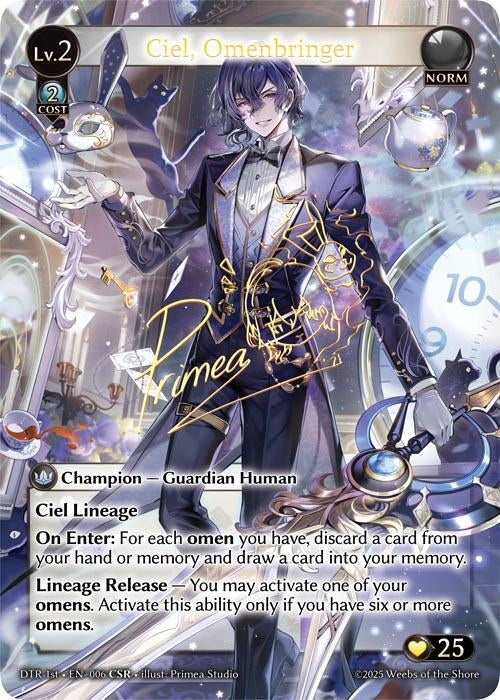 Image for Ciel, Omenbringer (CSR) (006) (Distorted Reflections) - Grand Archive TCG