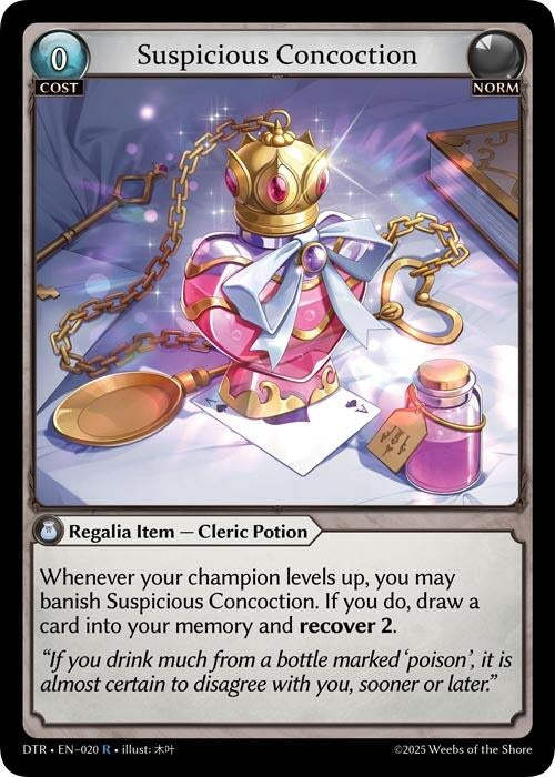 Image for Suspicious Concoction (020) (Distorted Reflections) - Grand Archive TCG