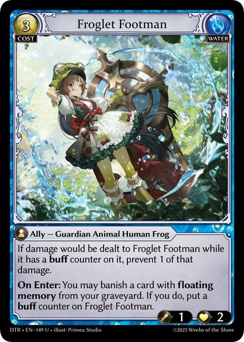 Image for Froglet Footman (149) (Distorted Reflections) - Grand Archive TCG