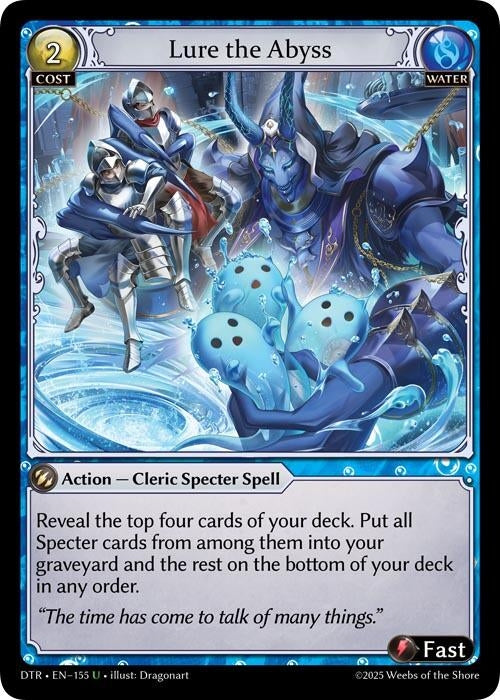 Image for Lure the Abyss (155) (Distorted Reflections) - Grand Archive TCG