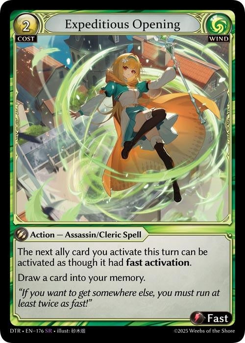 Image for Expeditious Opening (176) (Distorted Reflections) - Grand Archive TCG