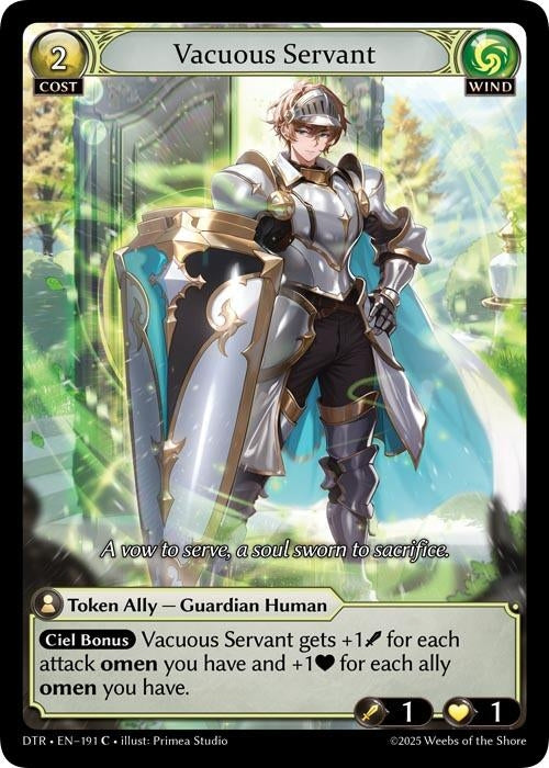 Image for Vacuous Servant (191) (Distorted Reflections) - Grand Archive TCG