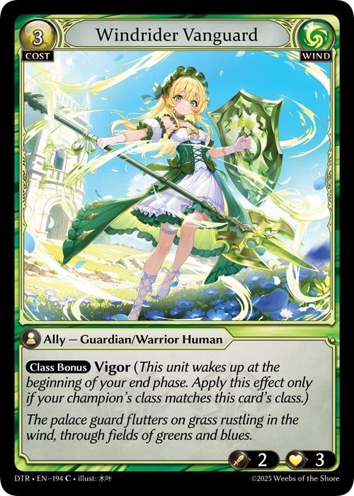 Image for Windrider Vanguard (194) (Distorted Reflections) - Grand Archive TCG