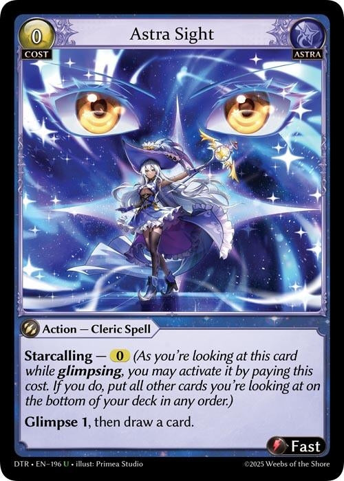 Image for Astra Sight (196) (Distorted Reflections) - Grand Archive TCG