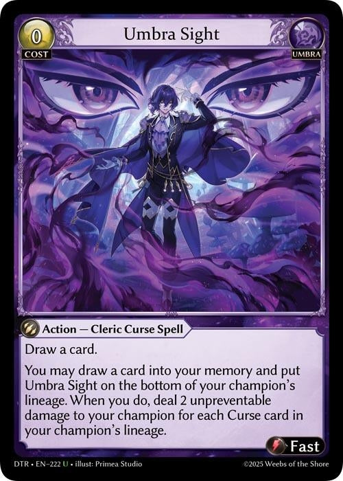 Image for Umbra Sight (222) (Distorted Reflections) - Grand Archive TCG