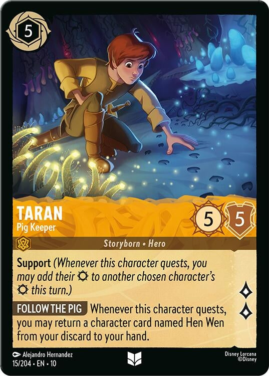 Image for Taran - Pig Keeper (15/204) (Whispers in the Well) - Disney Lorcana