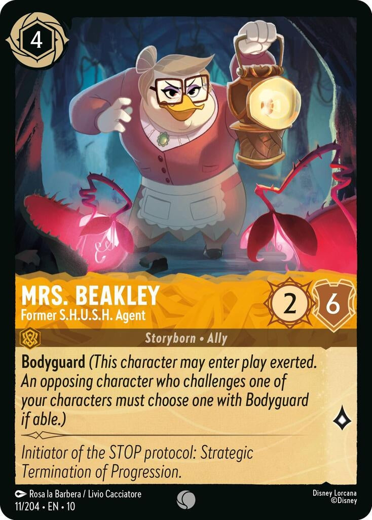Image for Mrs. Beakley - Former S.H.U.S.H. Agent (11/204) (Whispers in the Well) - Disney Lorcana