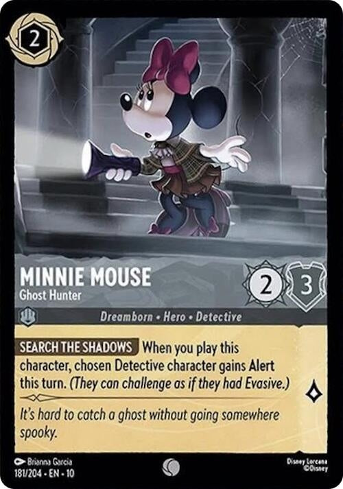 Image for Minnie Mouse - Ghost Hunter (181/204) (Whispers in the Well) - Disney Lorcana