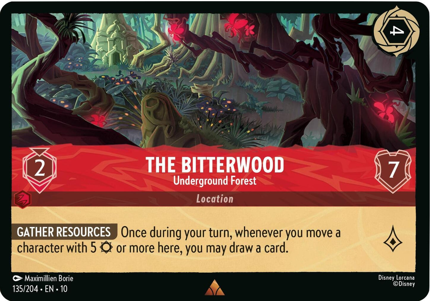 Image for The Bitterwood - Underground Forest (135/204) (Whispers in the Well) - Disney Lorcana