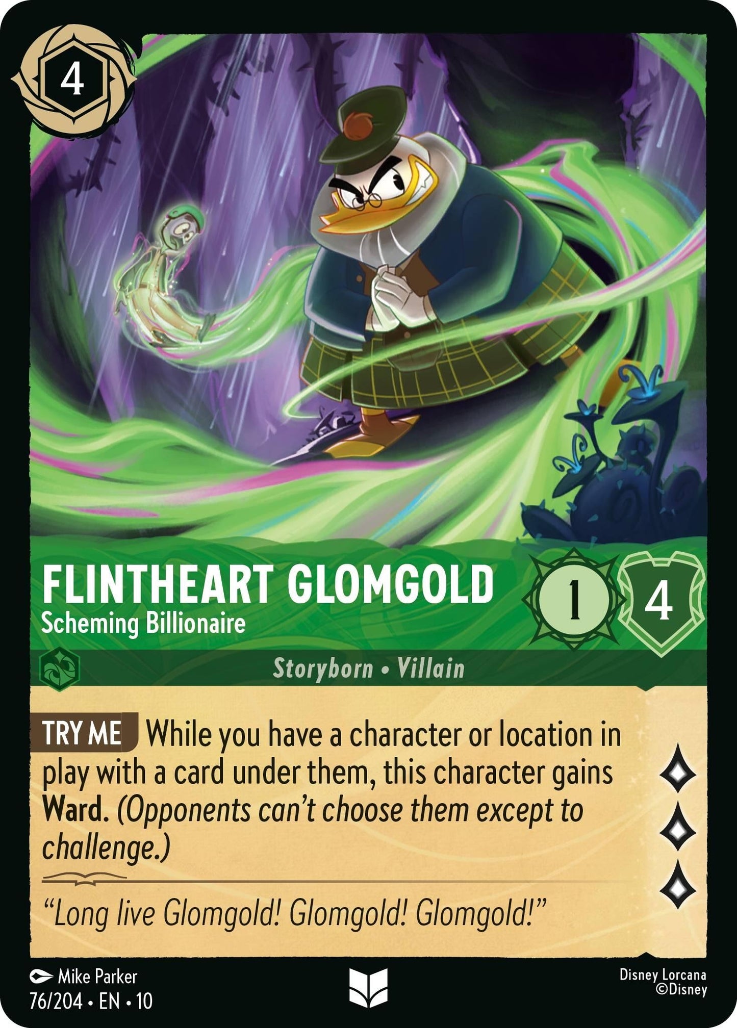 Image for Flintheart Glomgold - Scheming Billionaire (76/204) (Whispers in the Well) - Disney Lorcana