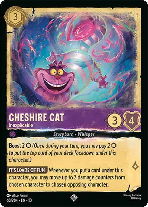 Image for Cheshire Cat - Inexplicable (60/204) (Whispers in the Well) - Disney Lorcana