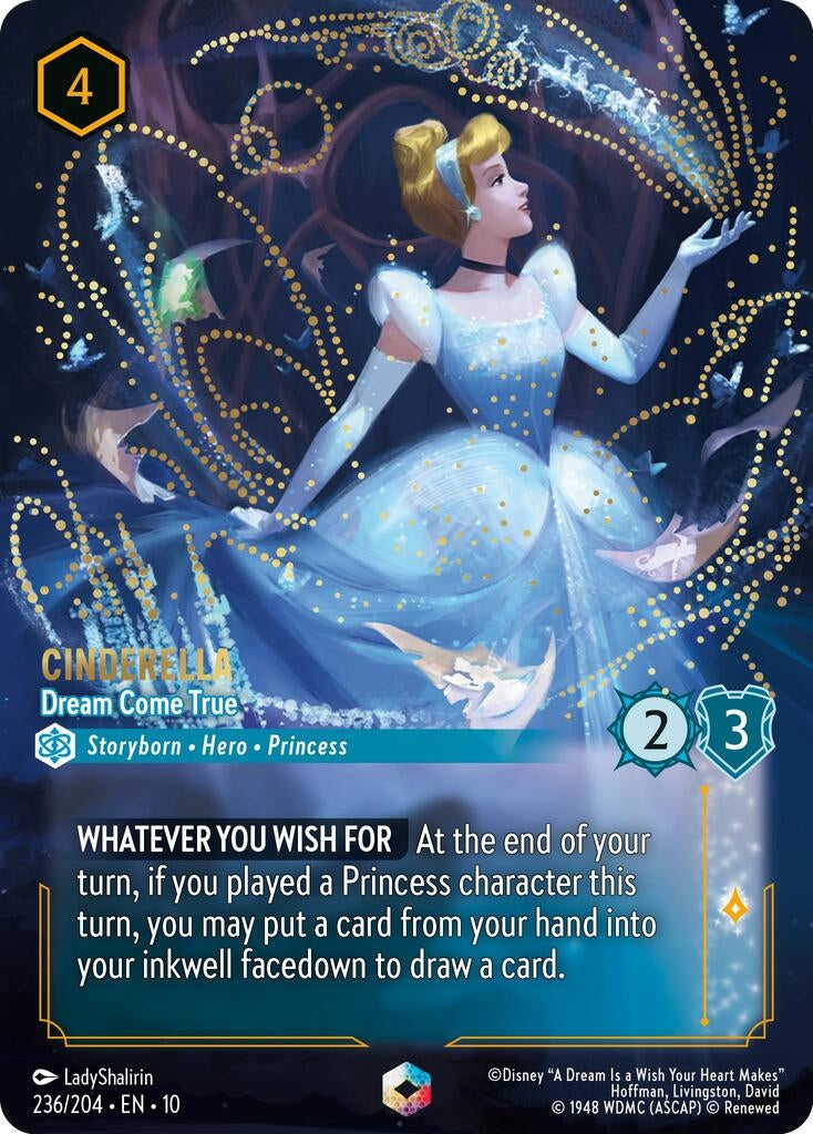 Image for Cinderella - Dream Come True (Enchanted) (236/204) (Whispers in the Well) - Disney Lorcana
