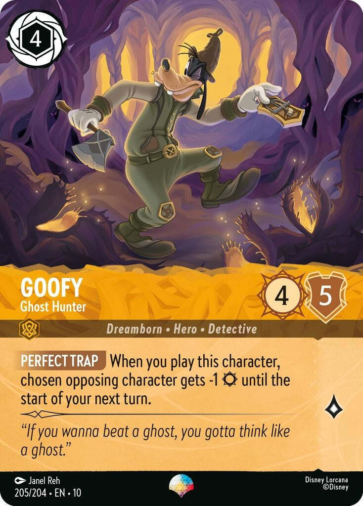 Image for Goofy - Ghost Hunter (Epic) (205/204) (Whispers in the Well) - Disney Lorcana