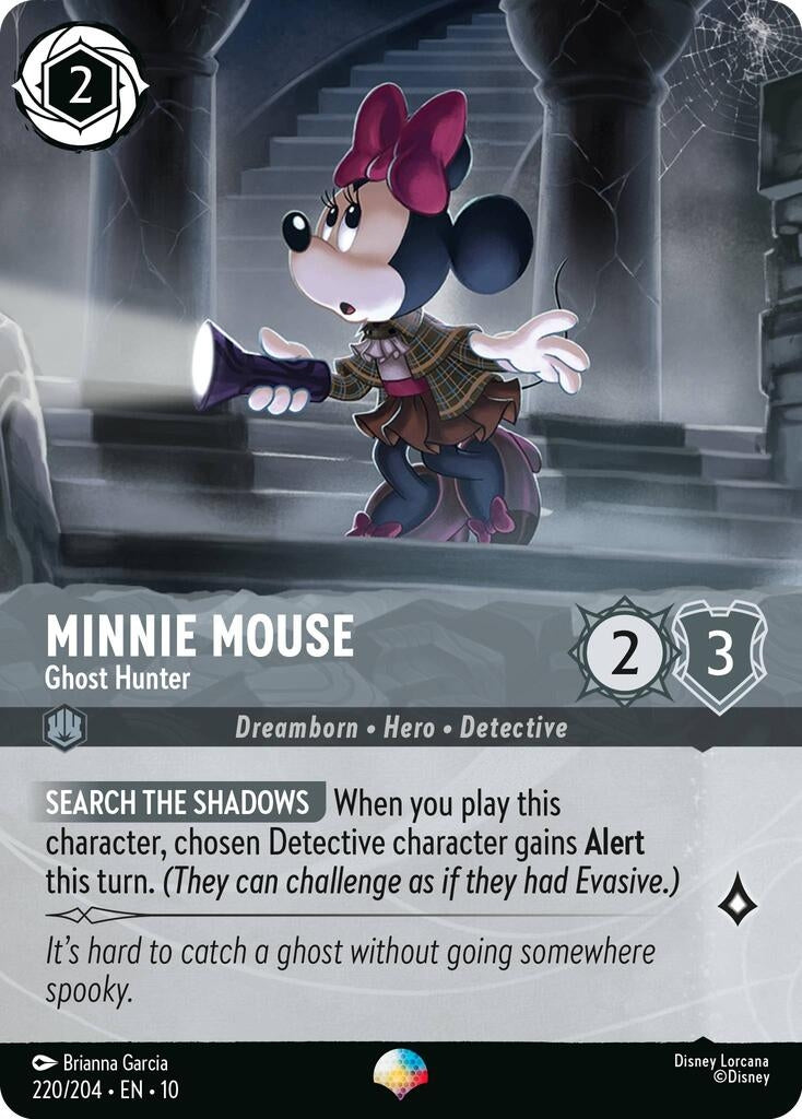Image for Minnie Mouse - Ghost Hunter (Epic) (220/204) (Whispers in the Well) - Disney Lorcana