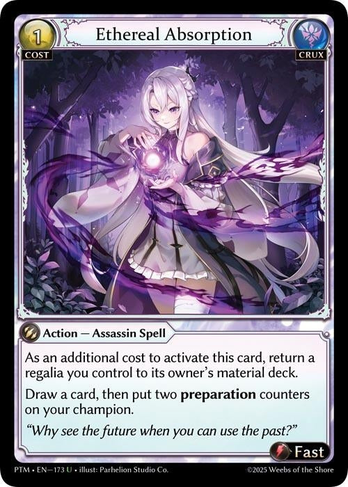 Image for Ethereal Absorption (173) (Phantom Monarchs) - Grand Archive TCG