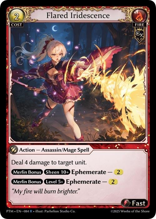 Image for Flared Iridescence (084) (Phantom Monarchs) - Grand Archive TCG