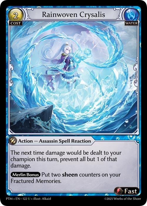 Image for Rainwoven Crysalis (122) (Phantom Monarchs) - Grand Archive TCG