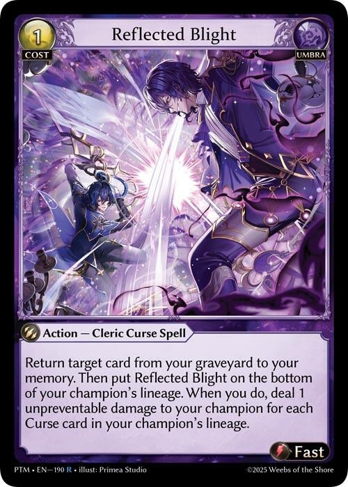 Image for Reflected Blight (190) (Phantom Monarchs) - Grand Archive TCG