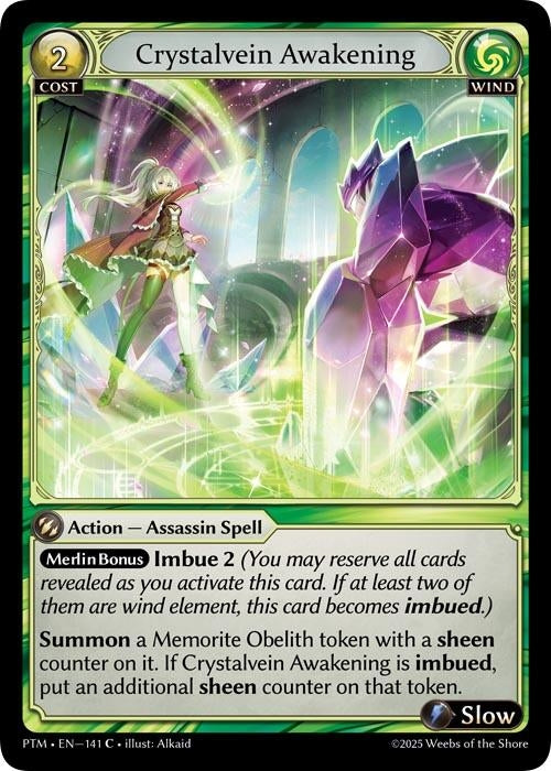 Image for Crystalvein Awakening (Curio Foil) (141) (Phantom Monarchs) - Grand Archive TCG