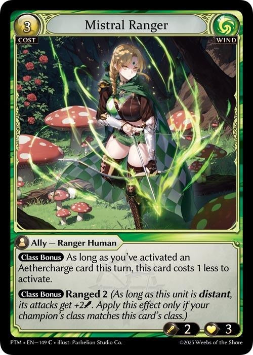 Image for Mistral Ranger (Curio Foil) (149) (Phantom Monarchs) - Grand Archive TCG