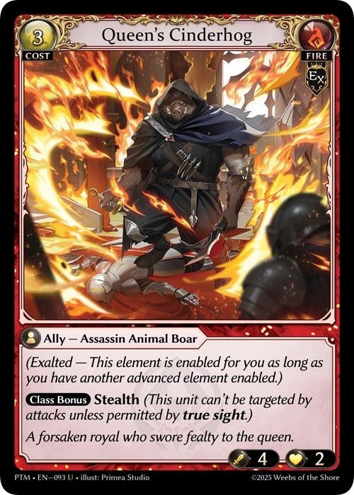 Image for Queen's Cinderhog (Curio Foil) (093) (Phantom Monarchs) - Grand Archive TCG