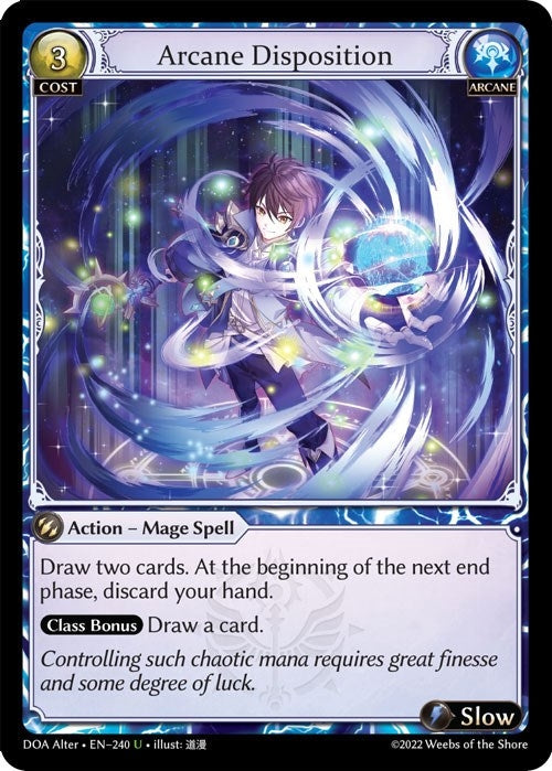 Image for Arcane Disposition (240) (Dawn of Ashes Alter Edition) - Grand Archive TCG