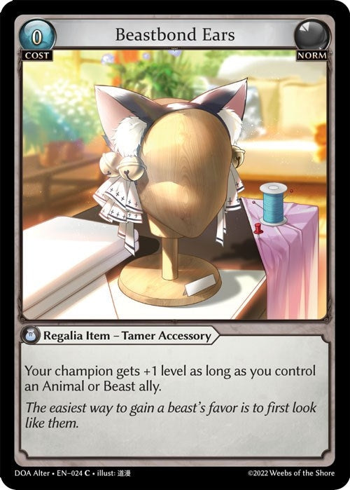 Image for Beastbond Ears (024) (Dawn of Ashes Alter Edition) - Grand Archive TCG