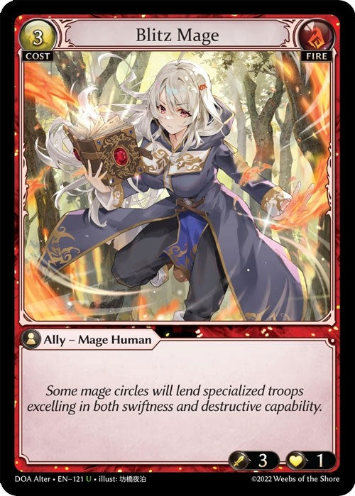 Image for Blitz Mage (121) (Dawn of Ashes Alter Edition) - Grand Archive TCG