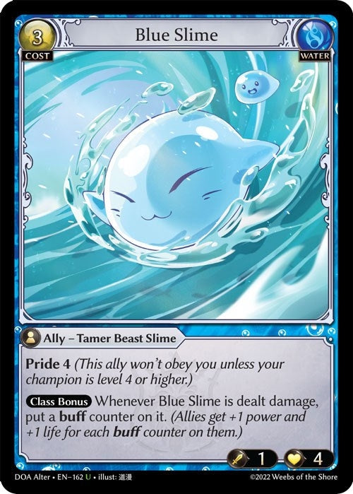Image for Blue Slime (162) (Dawn of Ashes Alter Edition) - Grand Archive TCG