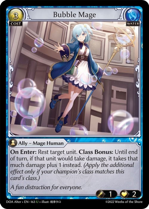 Image for Bubble Mage (163) (Dawn of Ashes Alter Edition) - Grand Archive TCG