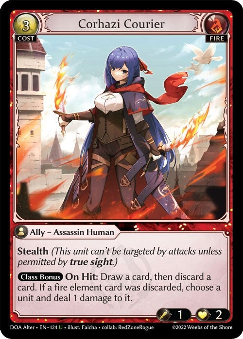 Image for Corhazi Courier (124) (Dawn of Ashes Alter Edition) - Grand Archive TCG