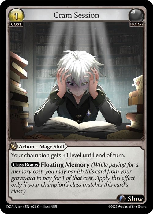 Image for Cram Session (078) (Dawn of Ashes Alter Edition) - Grand Archive TCG