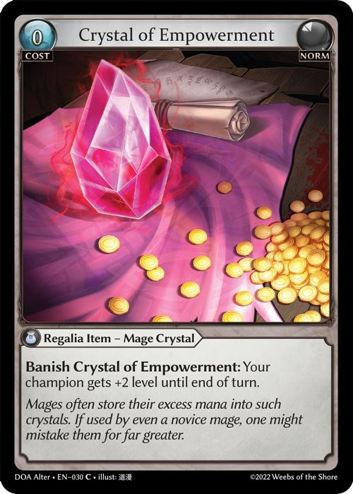 Image for Crystal of Empowerment (030) (Dawn of Ashes Alter Edition) - Grand Archive TCG