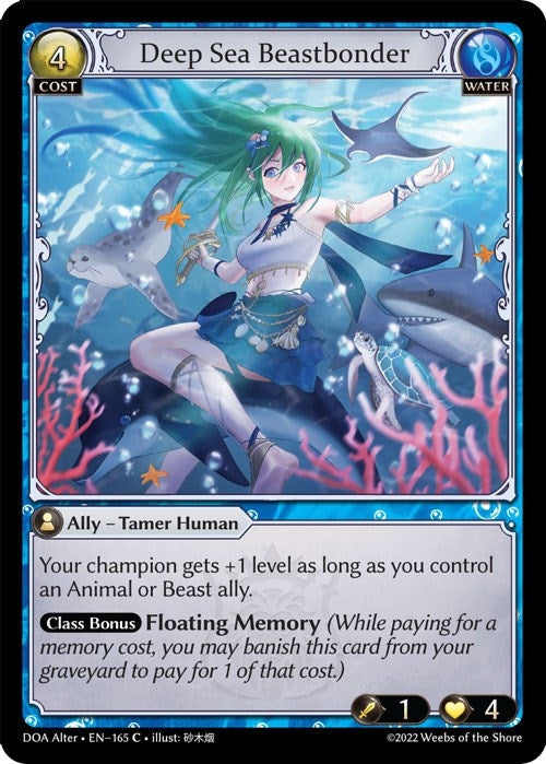Image for Deep Sea Beastbonder (165) (Dawn of Ashes Alter Edition) - Grand Archive TCG