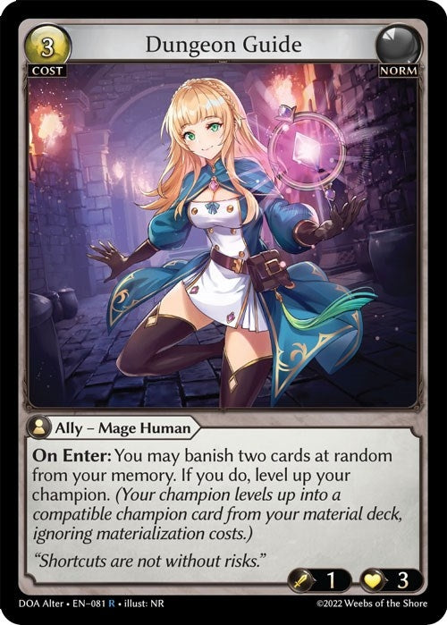 Image for Dungeon Guide (081) (Dawn of Ashes Alter Edition) - Grand Archive TCG